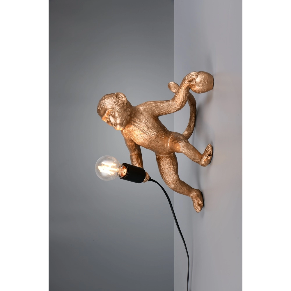 Wandleuchte Louy Affe Gold Trio 4017807667967