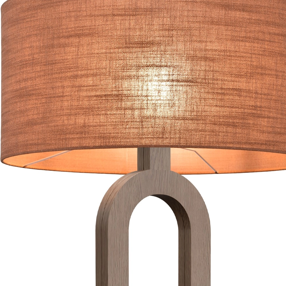 Stehlampe Sino Loop Dunkles Holz Masterlight