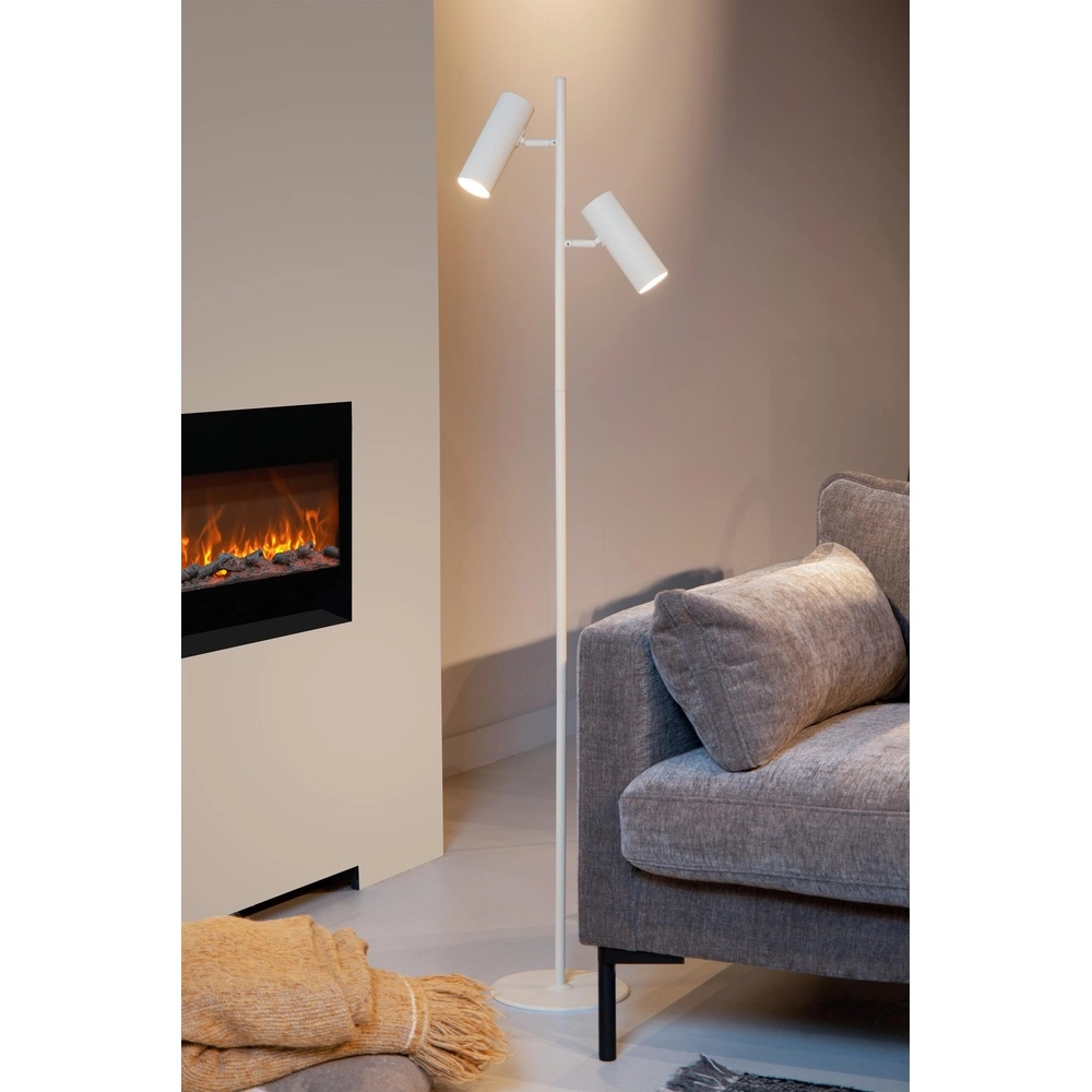 Stehlampe Clubs Weiß