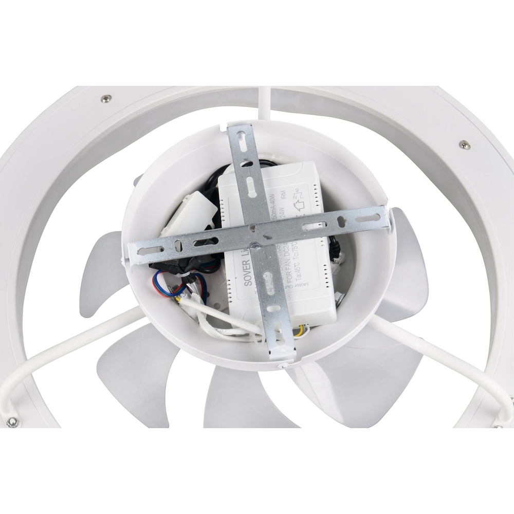 Weißer Fächer Skaulo Entwurf Ø 50cm Trio 4017807698831