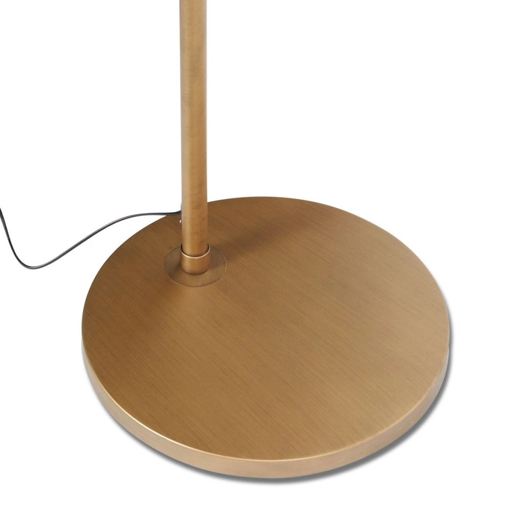Goldener Bogenlampe Sparkled Light mit grauer Kapuze Steinhauer 8712746189780