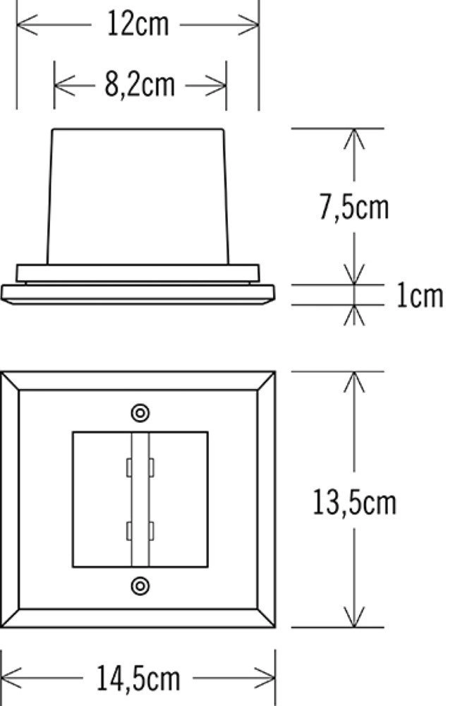 Veranda LED-Strahler Spot Square KonstSmide 7318307993318