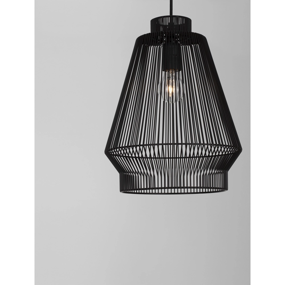 Böhmische Pendelleuchte Bredo Ø 27,5cm schwarz Lyora 5212017438898