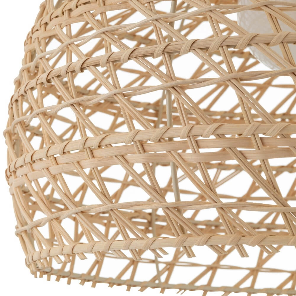 Rattan Pendelleuchte Boho M Ø 43cm Lyora 5903139111515