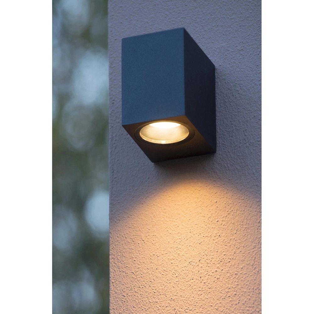 Design-Wandspot Zaro IP44 Single Black Lucide 5411212690043