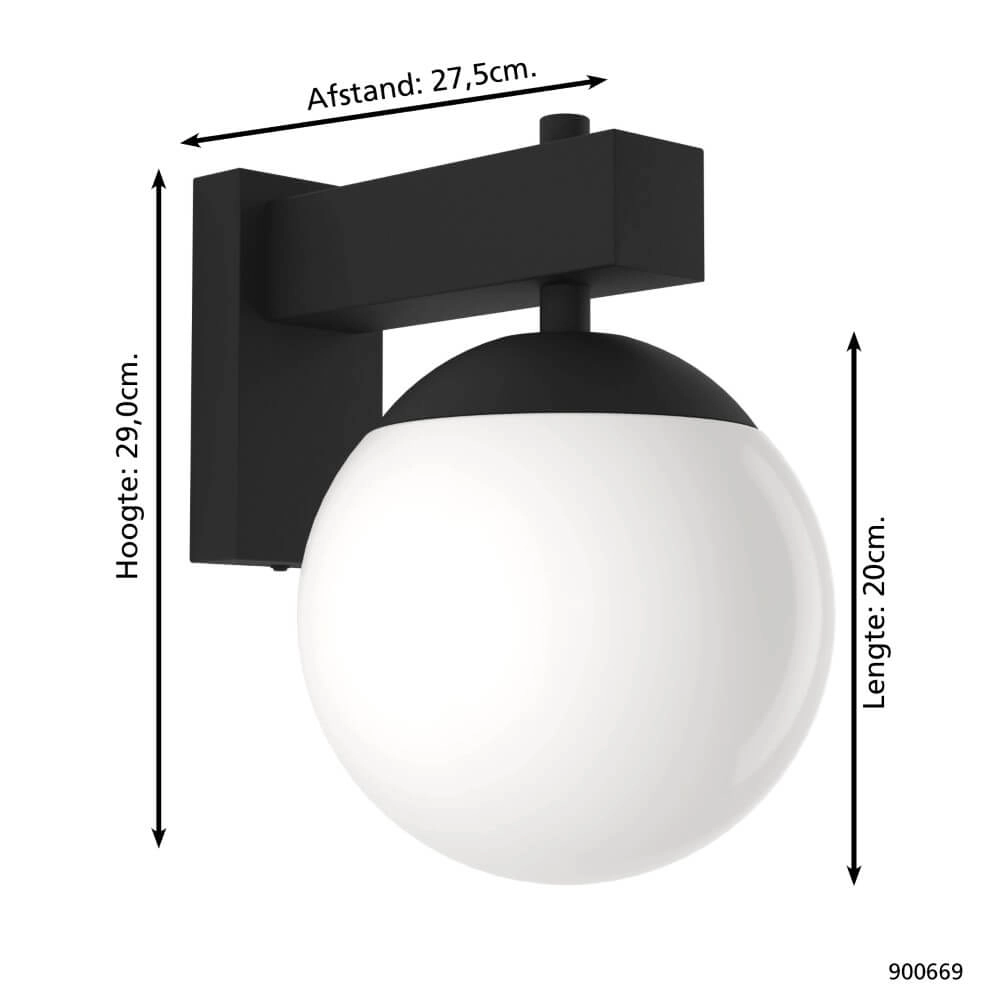 Glühbirnen-Außenlampe Bufalata Eglo 9008606261758