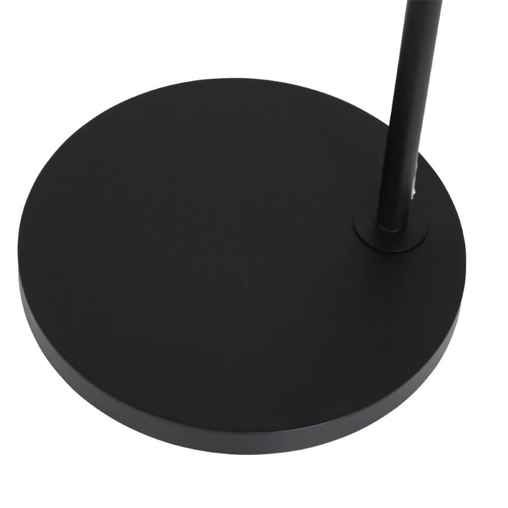 Ländliche Stehlampe Prestige Chic schwarz mit goldenem Samt Steinhauer 8712746145878