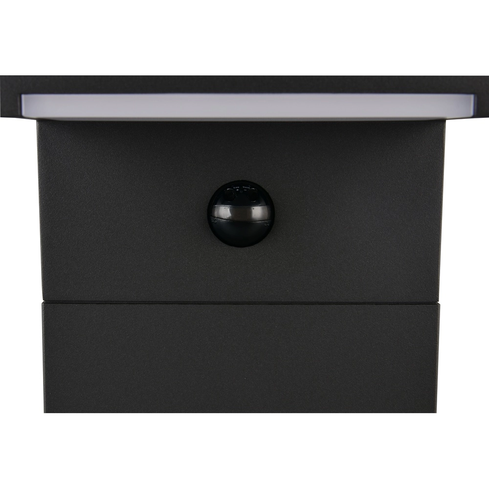 Moderne Gartenlampe Ravi Anthrazit mit Sensor 100 cm Trio 4017807686937