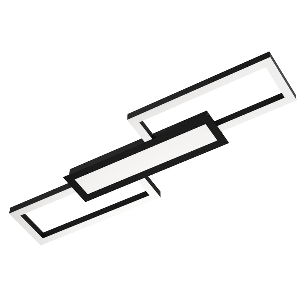 Schwarze LED-Deckenleuchte Monirote