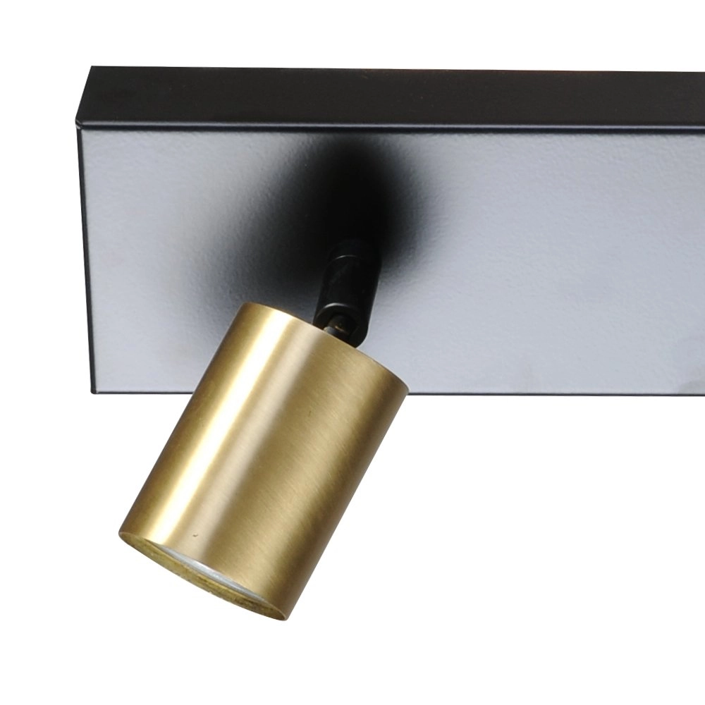 Deckenleuchte schwarz Bounce mit 3 Goldflecken Masterlight 8718121209173