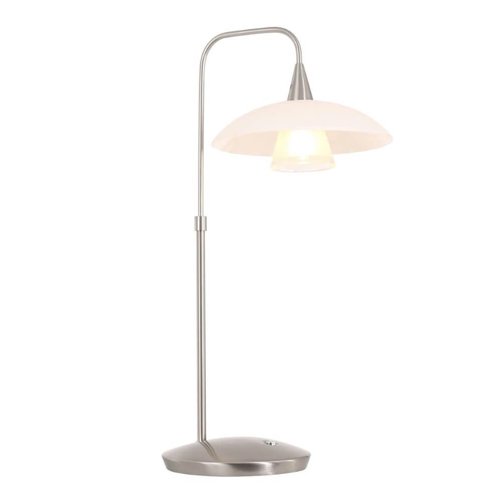Tischlampe Tallerken Metallgrau