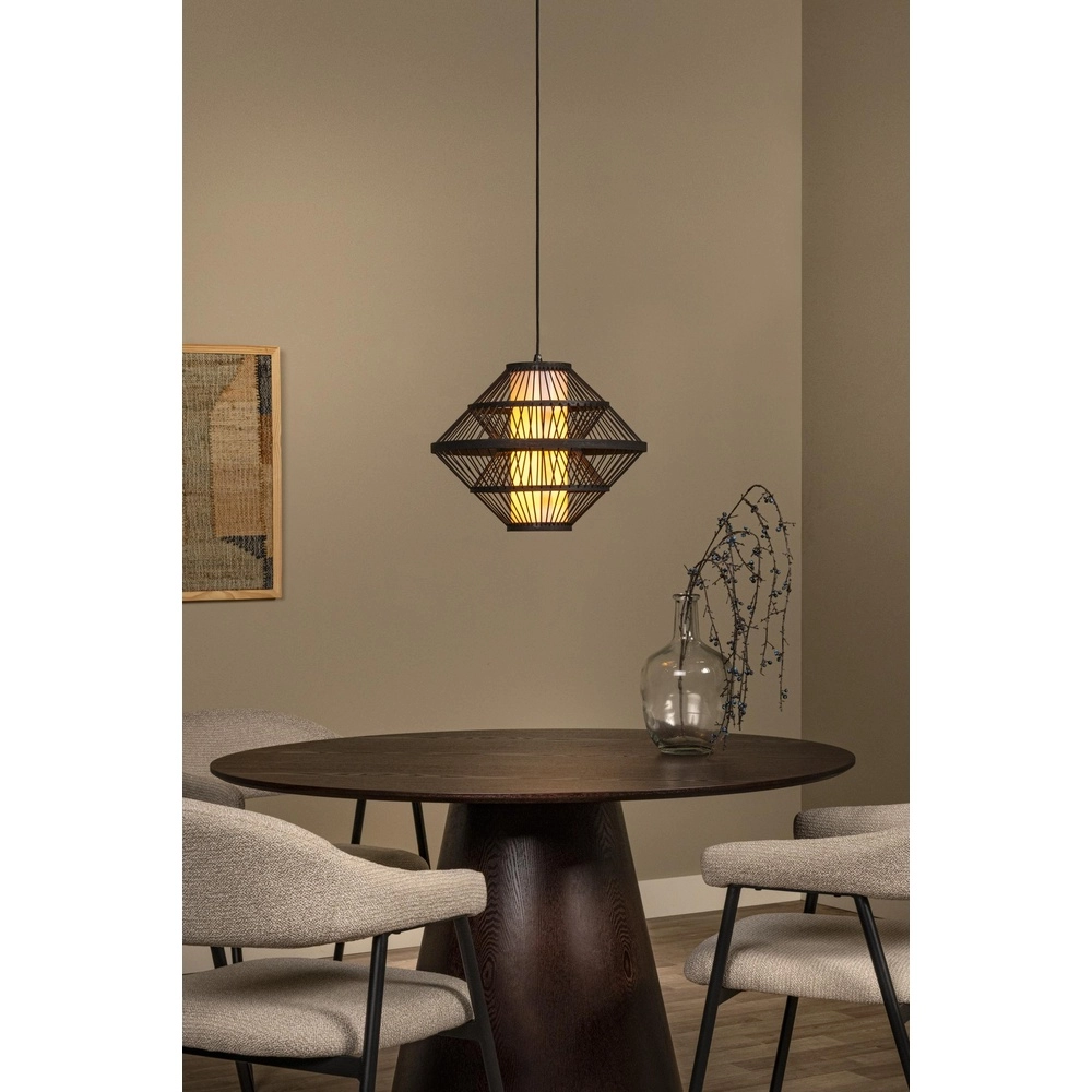 Pendellampe Pasquino Ø 40cm schwarz Lucide 5411212212245