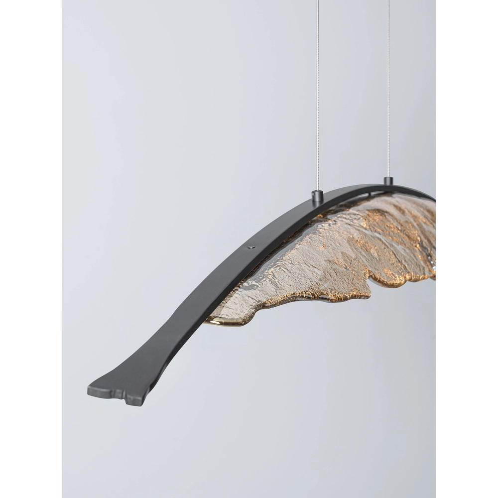 Design-Pendellampe Amado Anthrazit mit Mokka 131,5 cm Lyora 5212063500280