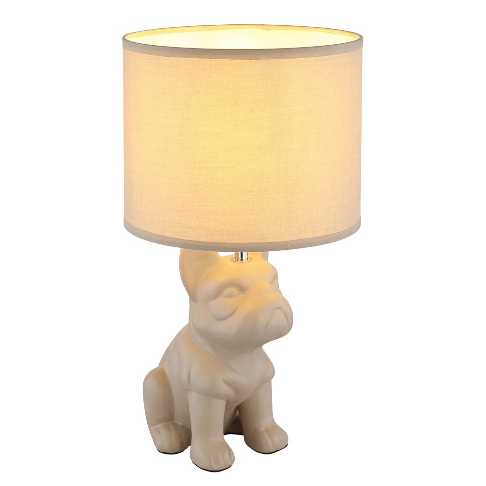 Tischlampe Dogo sandbraun