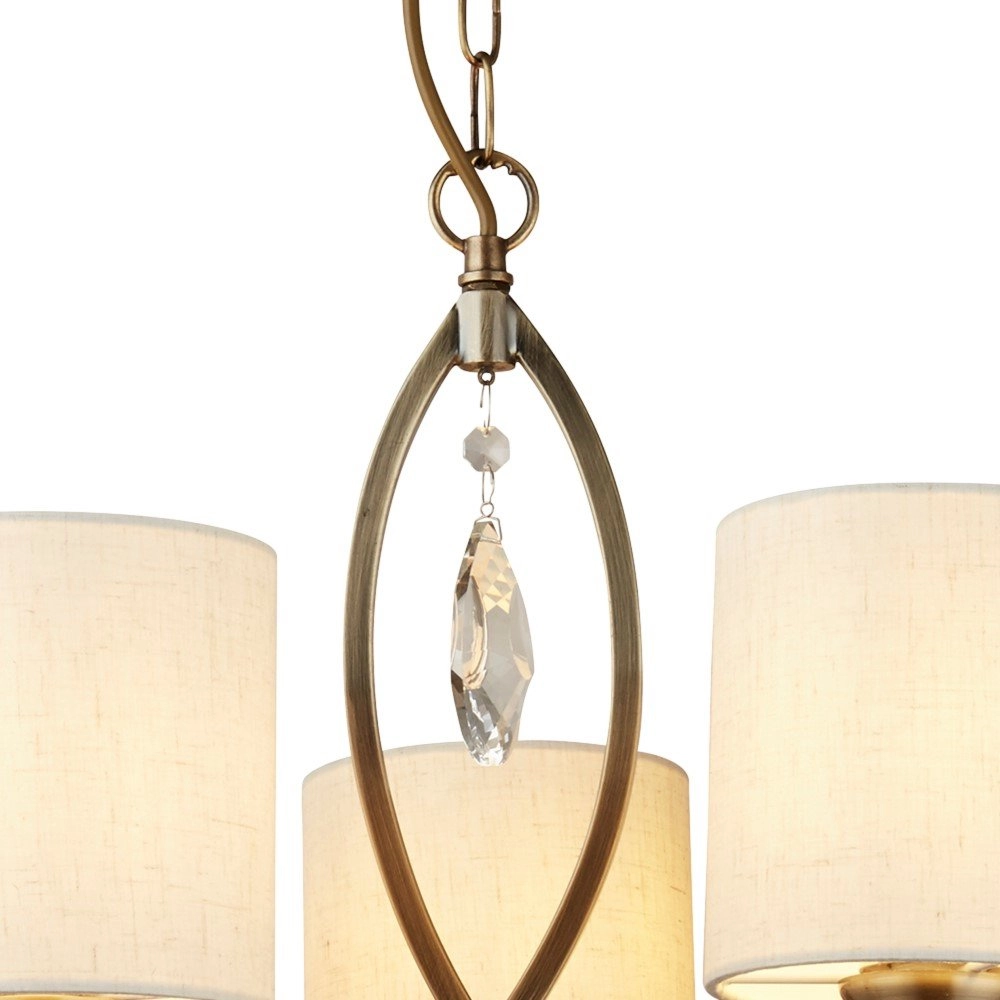 Klassische Hängelampe Alberto 5-flammige antike Bronze Searchlight 5053423097749