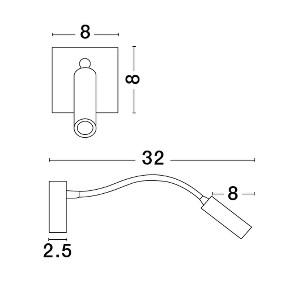 Nachttischlampe Madison schwarz Lyora 5212017448088