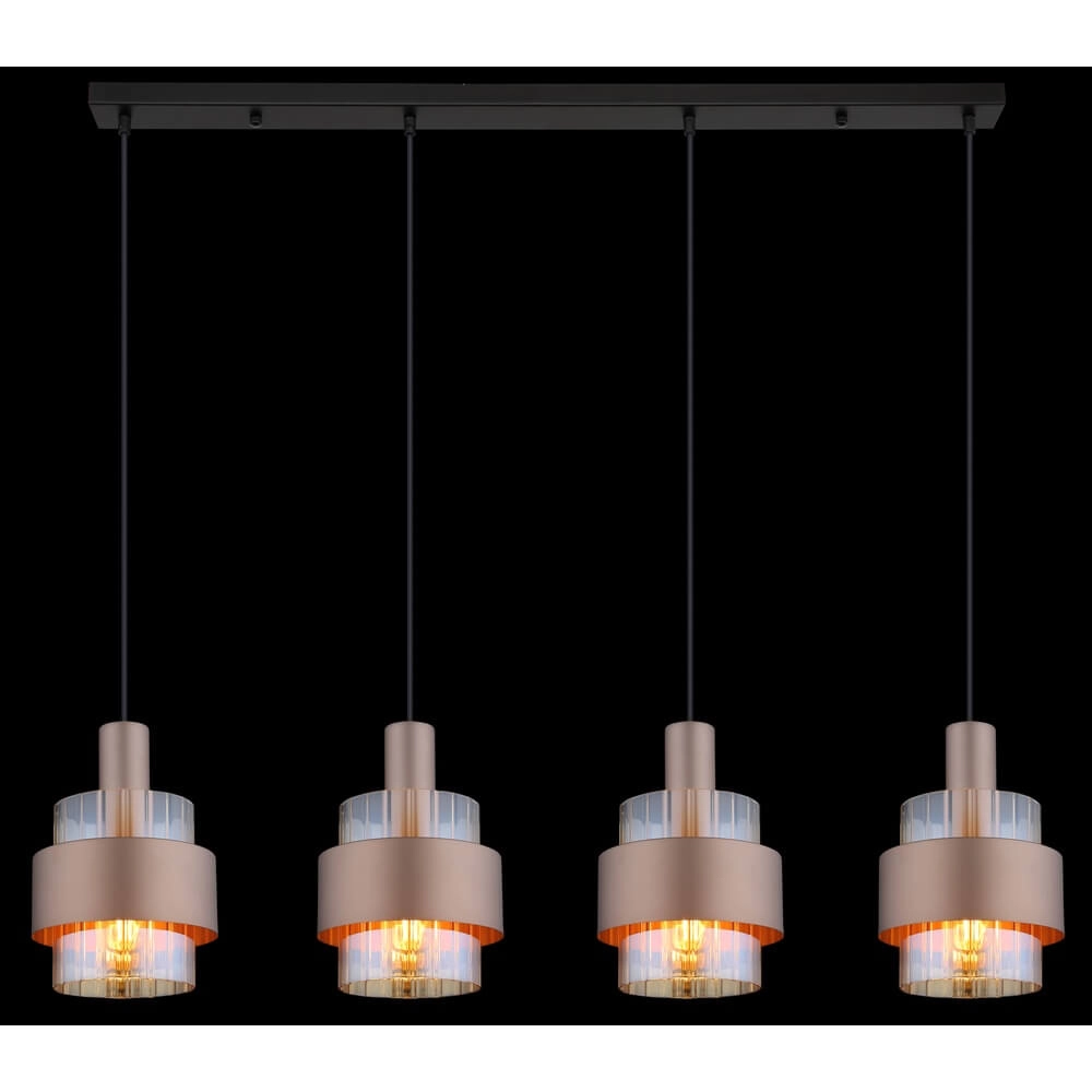 Pendelleuchte Milley Bronze 4-flammig Globo 9007371468676