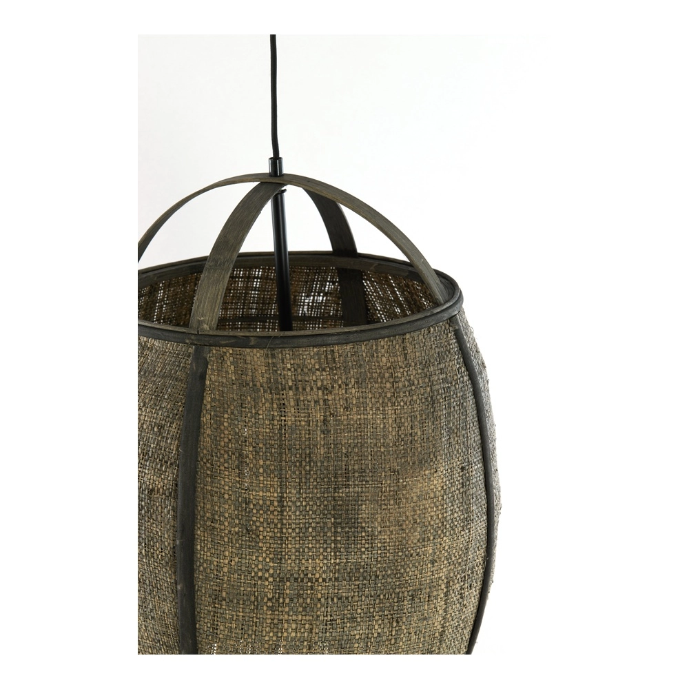 Land-Pendellampe Bozona braun Ø 38,5 cm Light & Living 8717807843953