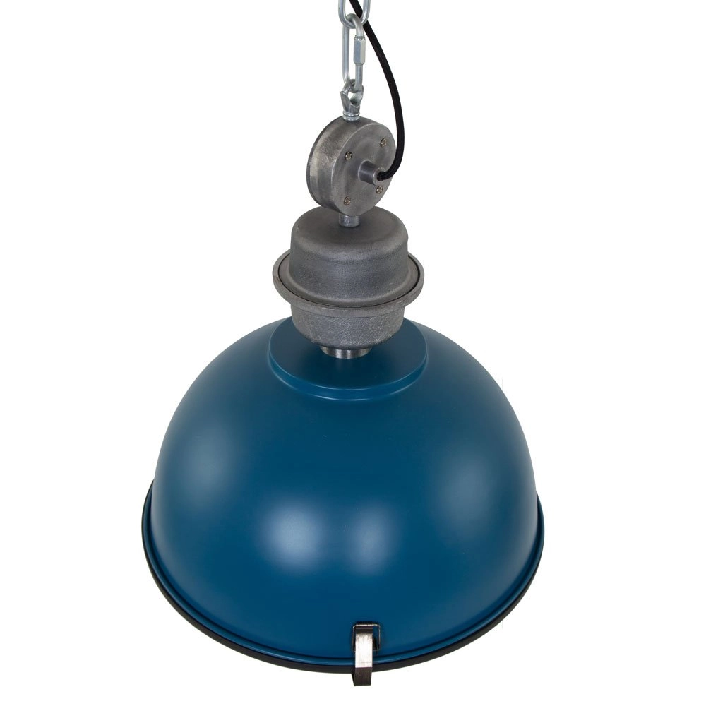 Pendelleuchte Bikkel blau mit Metallgrau Steinhauer 8712746105162