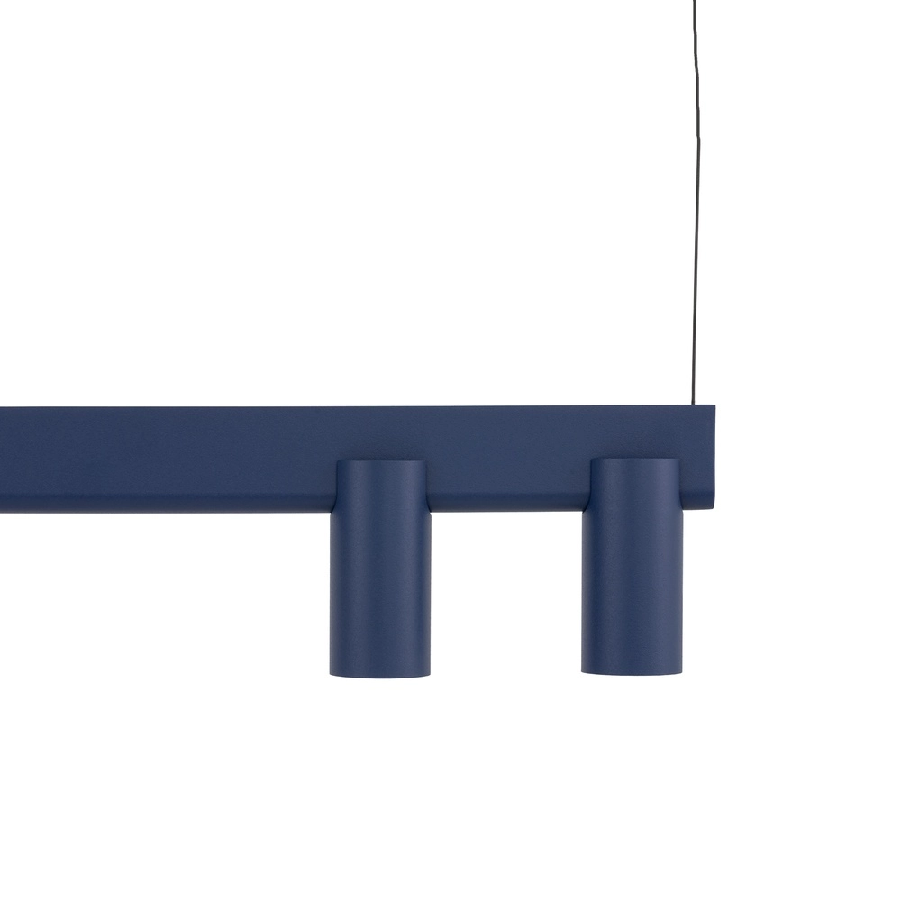 Design-Pendellampe Fourty 7-Licht Marineblau Lyora 5903139122931