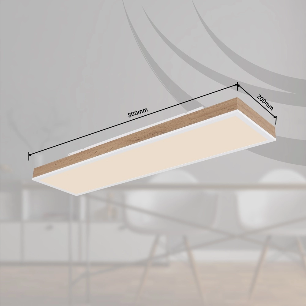 Design-Deckenlampe Doro 80 cm Holz Globo 9007371445165