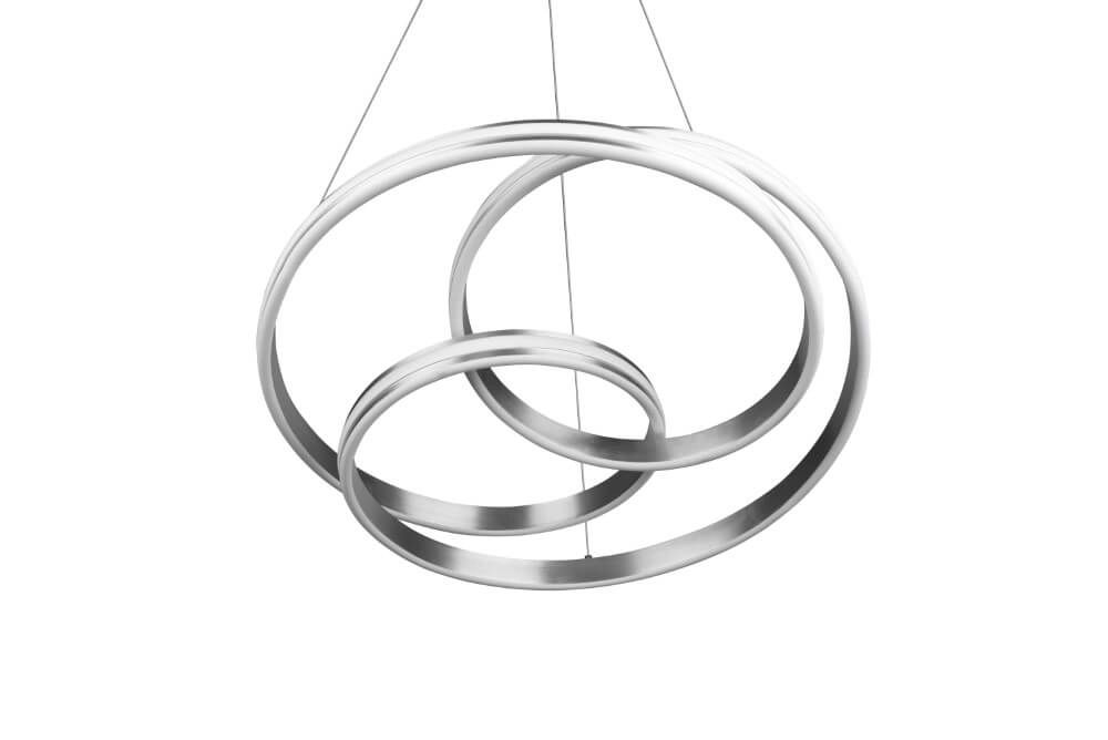 Pendelleuchte Nuria 60cm Edelstahl Trio 4017807505221