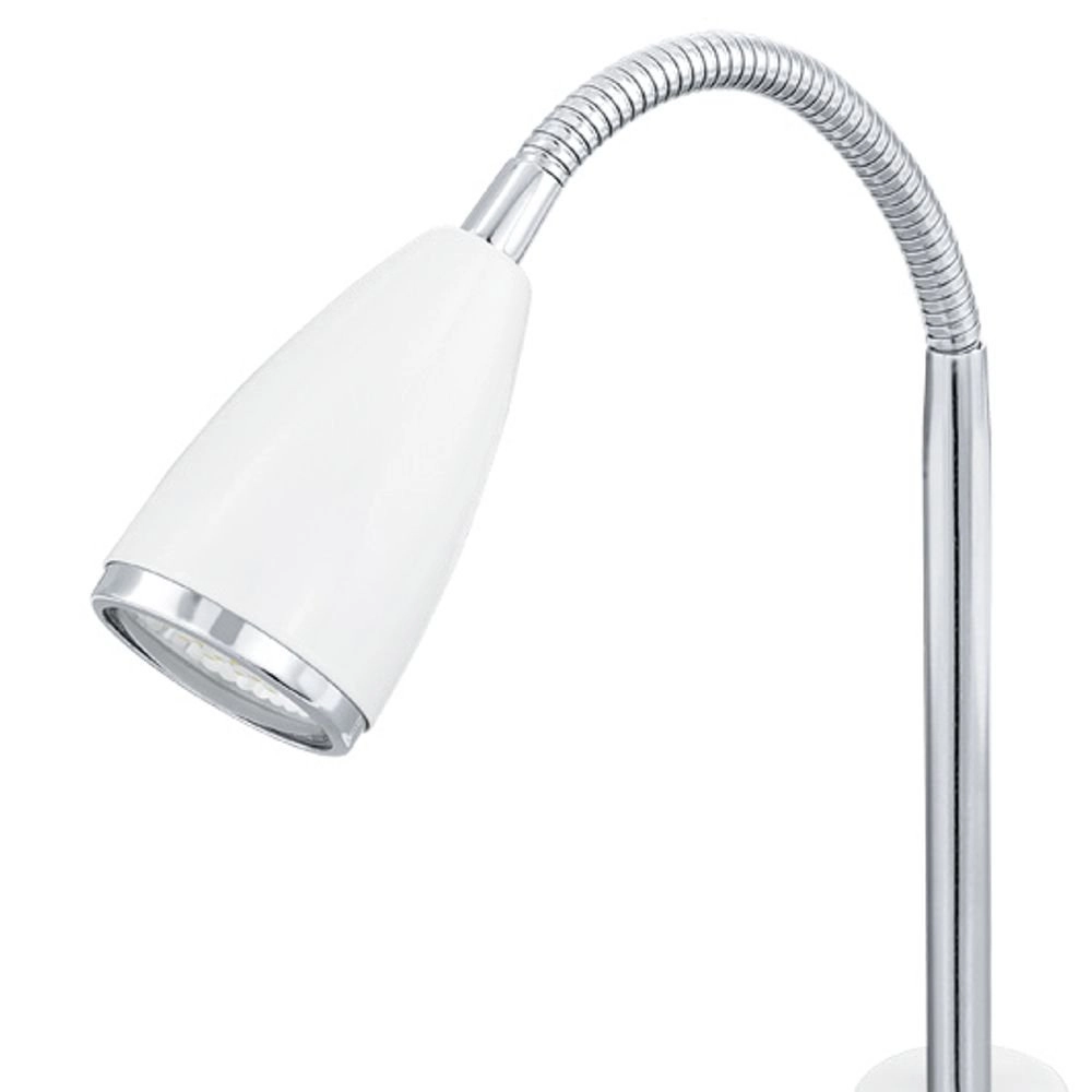 LED Tischlampe Fox weiß mit chrom Eglo 9002759928728