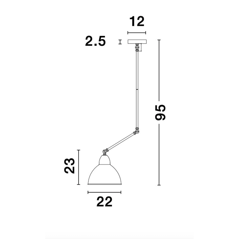 Deckenlampe Virgo schwarz Lyora 5212017420732
