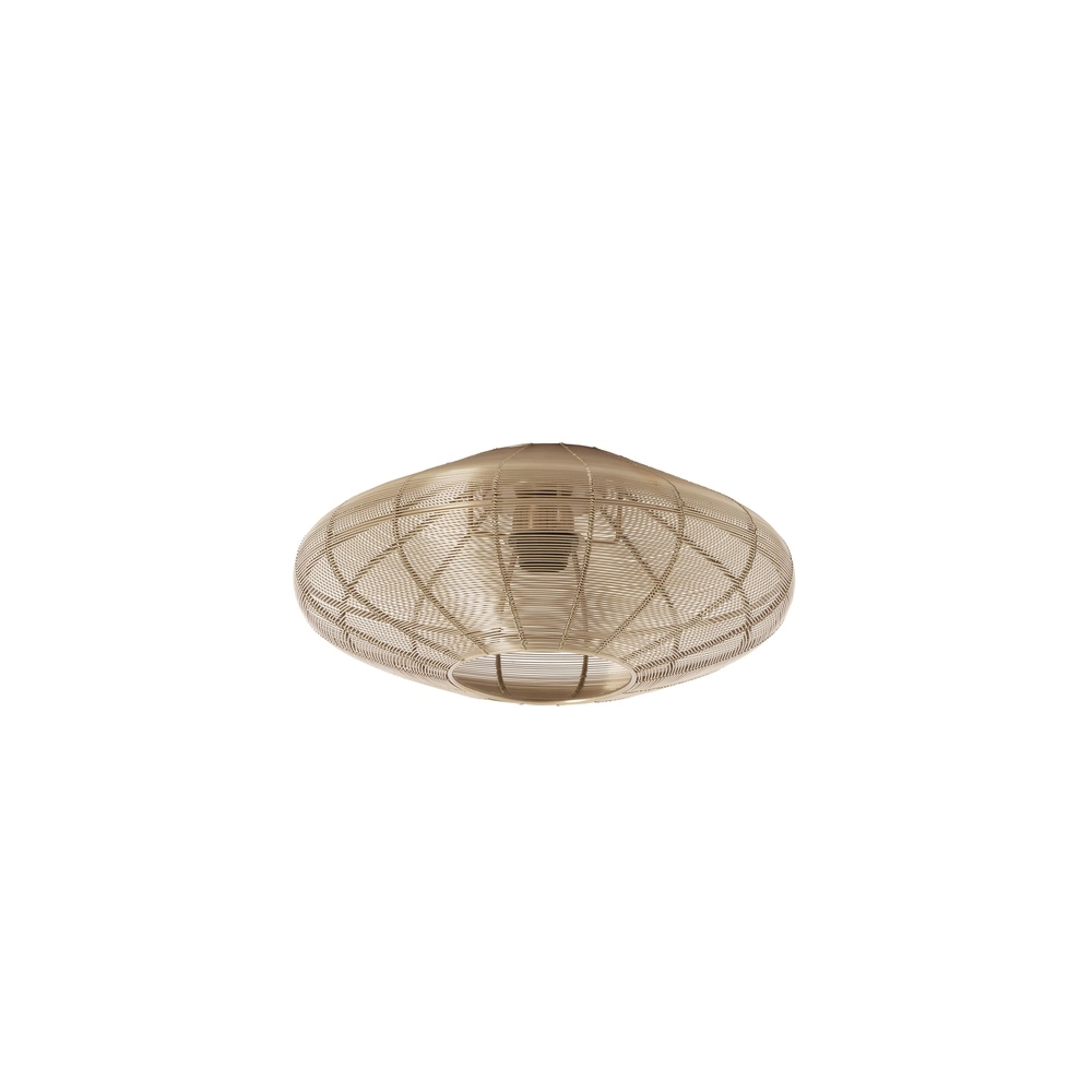 Metalldeckenlampe Bahoto Ø 40cm – helles Gold