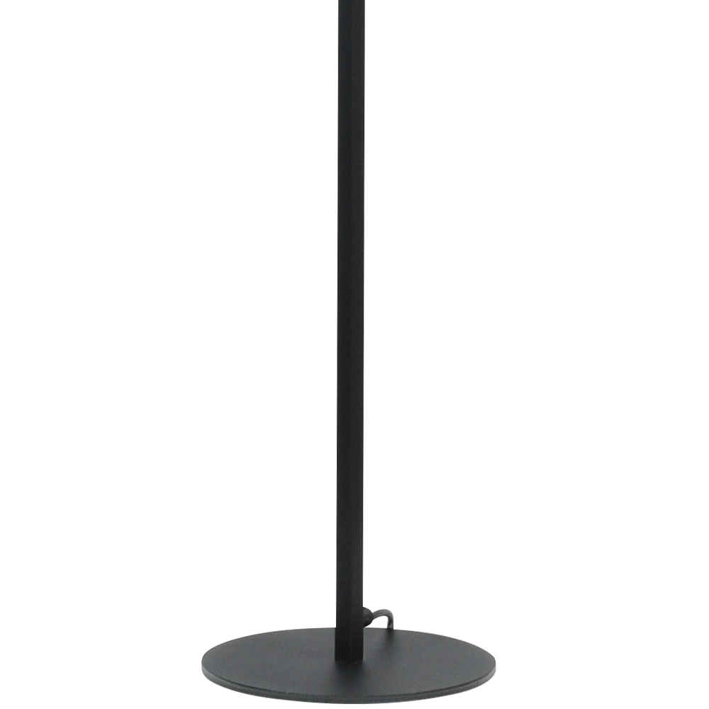 Schwarze Stehlampe Venus 175cm mit schwarzem Lampenschirm Masterlight 8718121204291