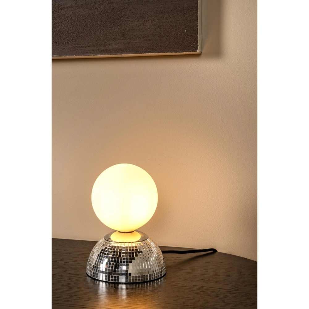 Tischlampe Glitzer Silber Lucide 5411212106513