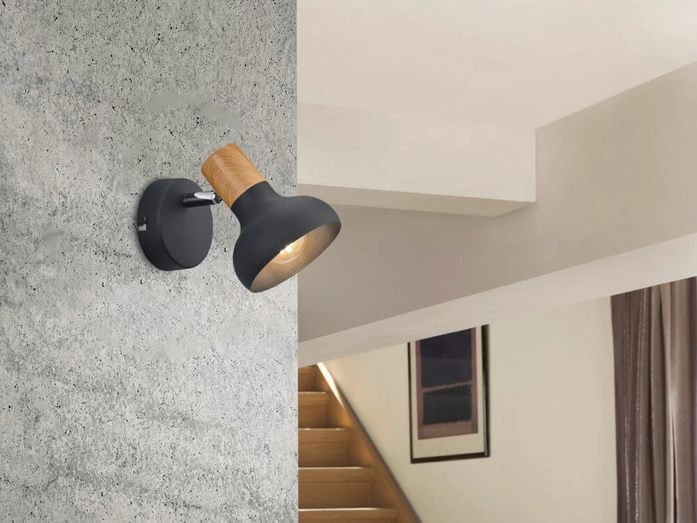 Wandlampe Latika Schwarz Trio 4017807576979