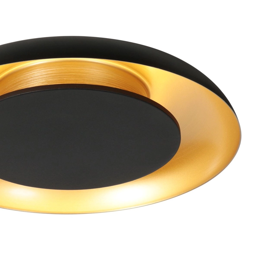 Deckenleuchte Golden Veil schwarz Ø 40cm Steinhauer 8712746180299