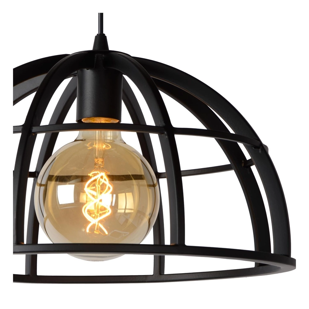 3-Licht Pendellampe Dikra Industriell Schwarz Lucide 5411212761026