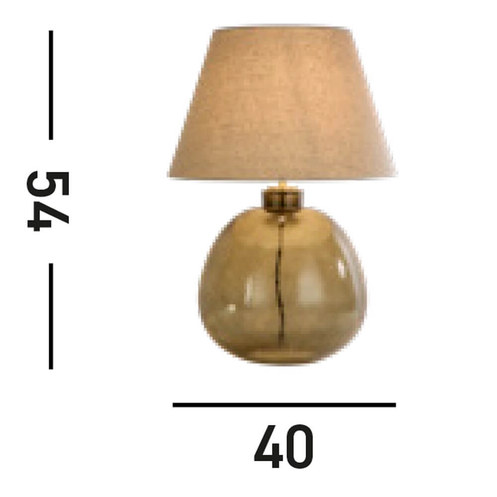 Tischlampe Zenith Grünes Glas Searchlight 5053423273617