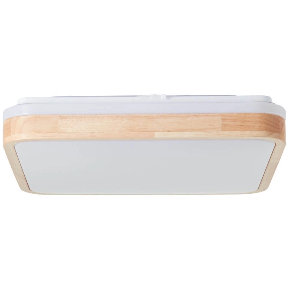 Deckenleuchte Tumeo 39 x 39 cm weiß mit Holz Brilliant 4004353411311