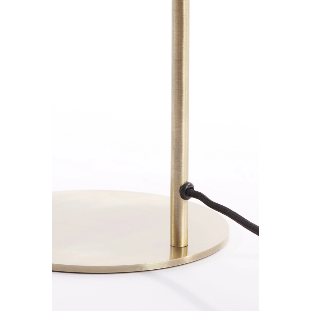 Glas-Schreibtischlampe Solna Messingmatte Light & Living 8717807686628