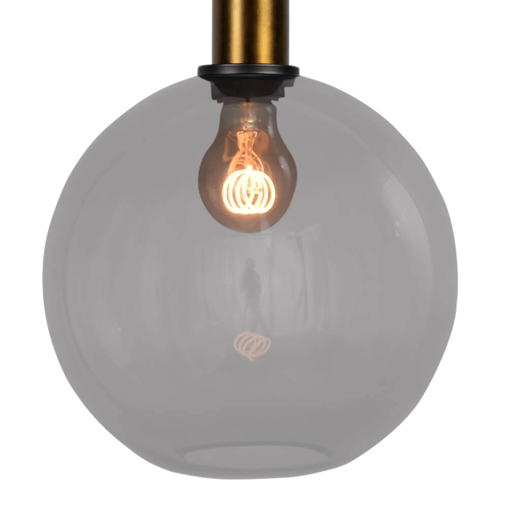 Hängelampe Ø 25cm Bella 2 Antikes Messing mit Rauchglas Masterlight 8718121334097