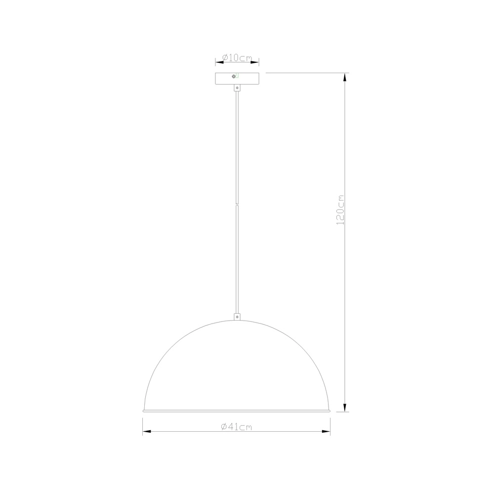Pendellampe Xirena I Ø 41 cm rostbraun Globo 9007371354153