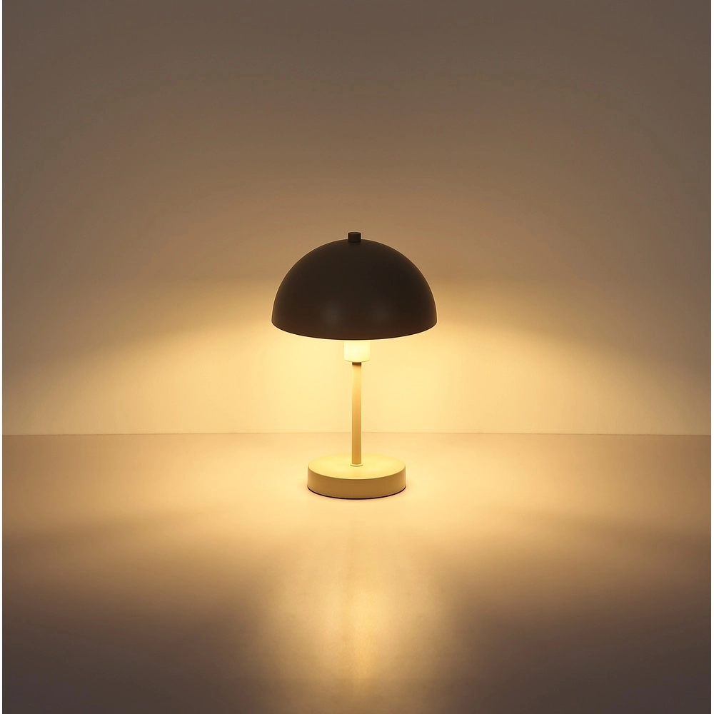 Moderne Tischleuchte Atoma I sandbraun Globo 9007371566051