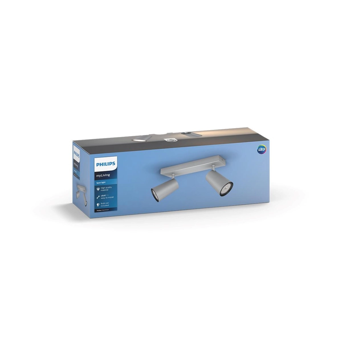 Leuchte Paisley 2-leichter grau Philips 8718696164655
