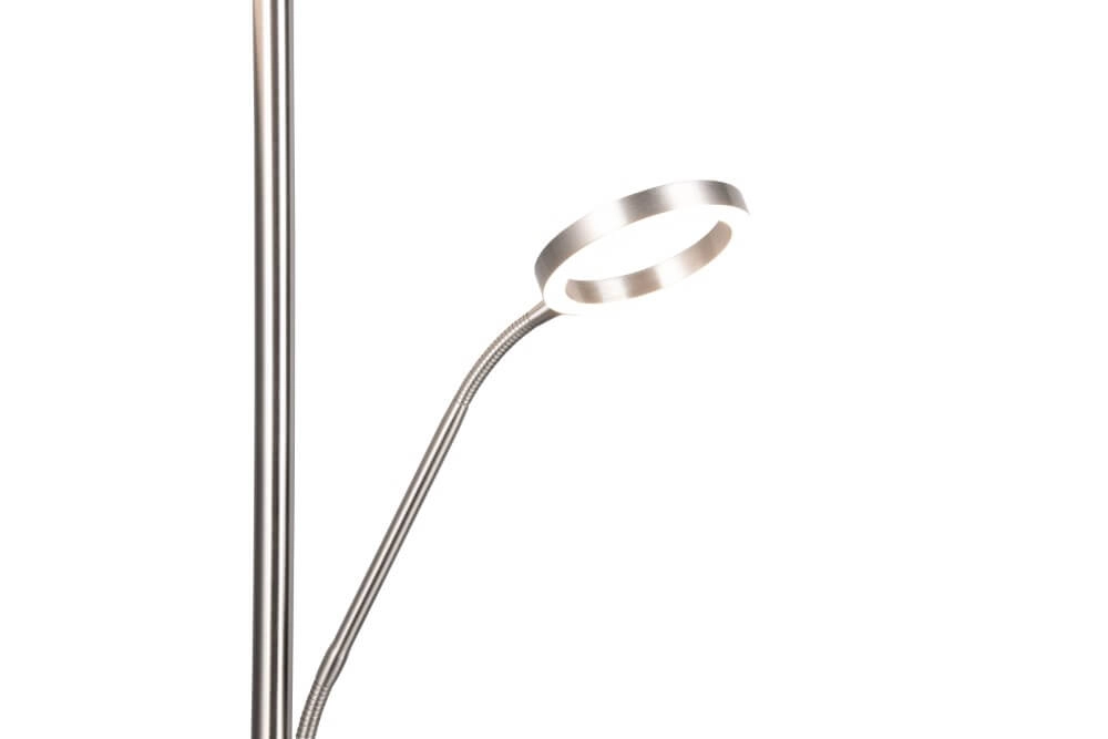 Design-Leselampe Willis Edelstahl – 180 cm Trio 4017807618129