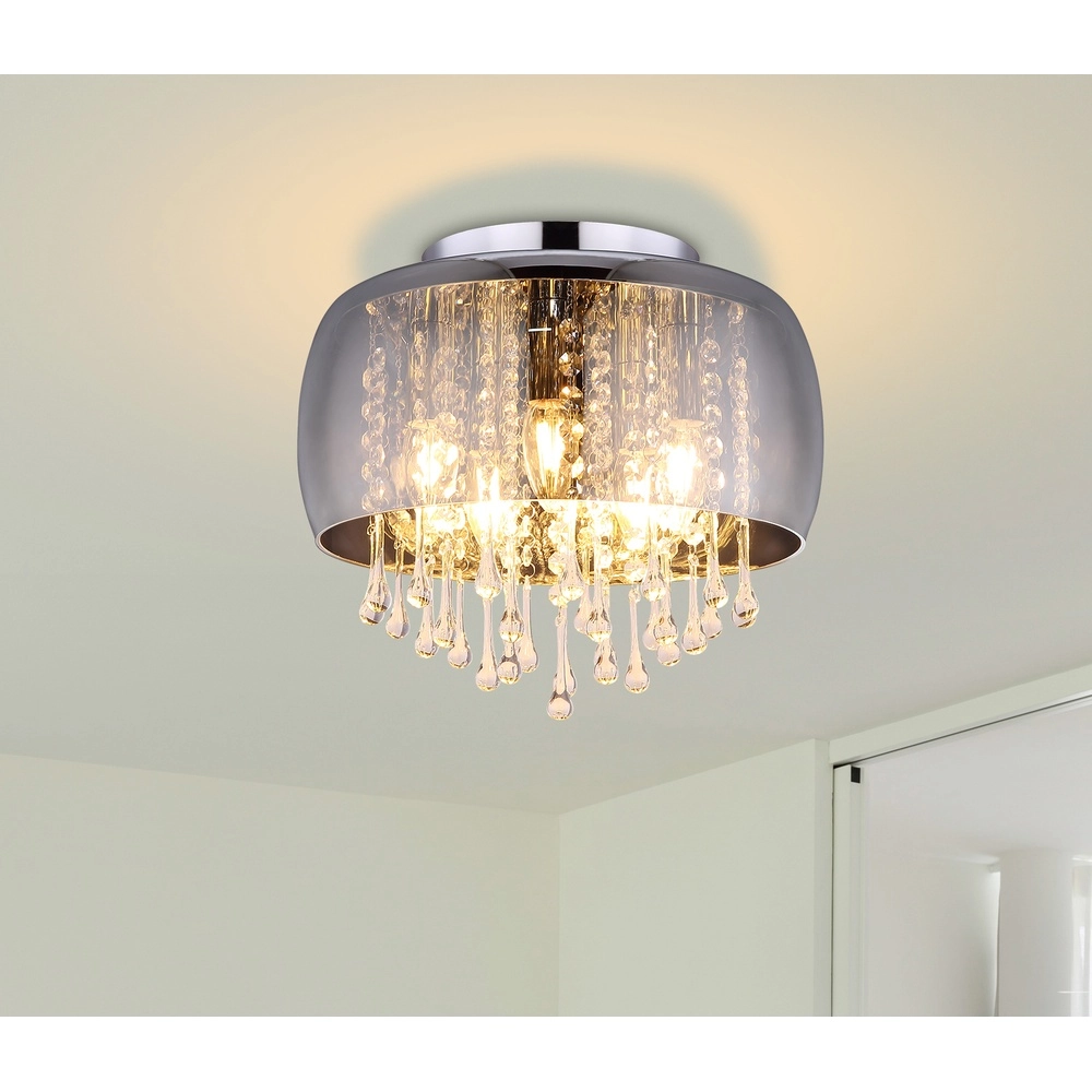 Deckenlampe Kalla Ø 35cm Chrom Globo 9007371388707