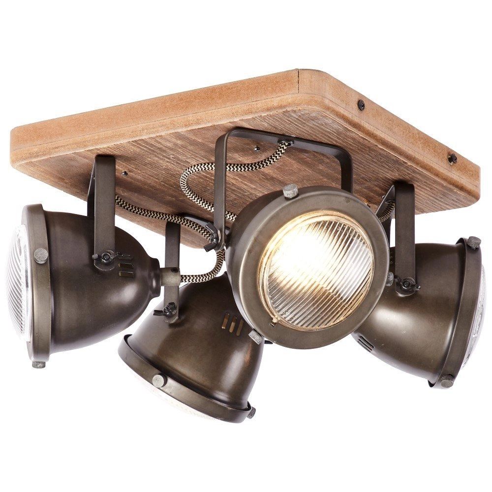 Deckenspot Carmen Wood 4-Licht Brilliant 4004353310669