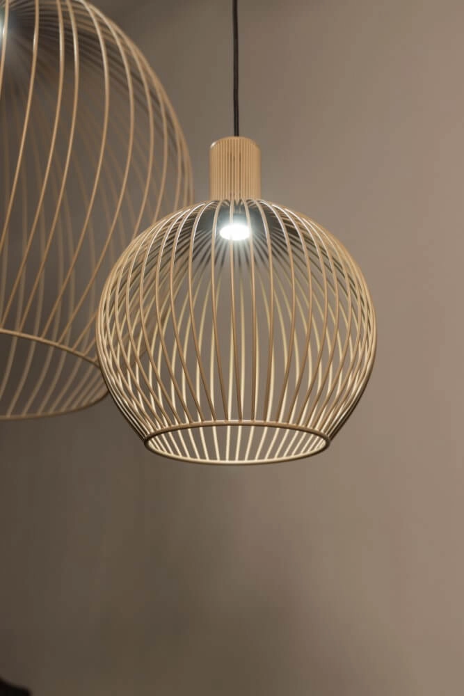Sandfarbene Hängelampe Wire Sand Ø 40cm ETH 8720195307112