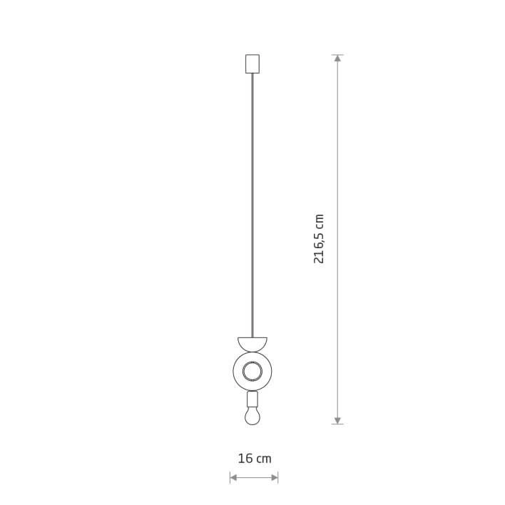 Design-Pendelleuchte Drops Wood F 1-flammig schwarz Lyora 5903139111805