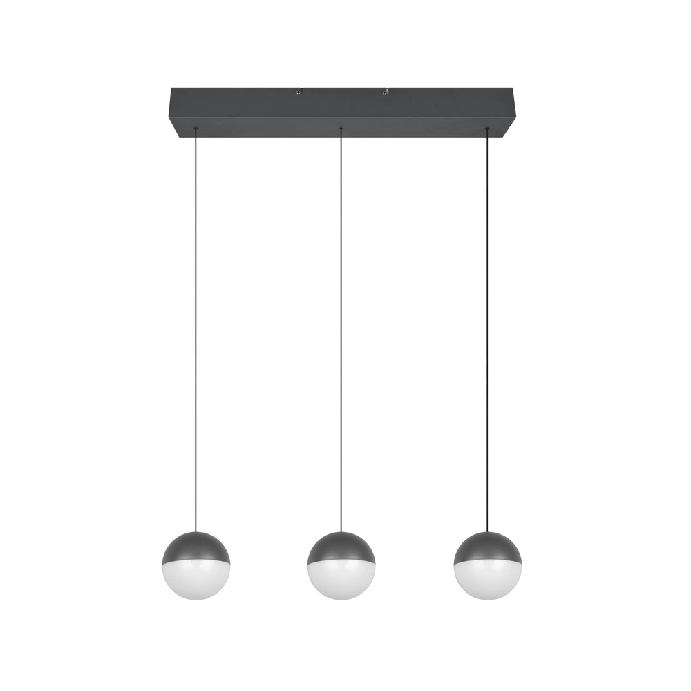 3-Licht Pendellampe Senta Anthrazit Trio 4017807697858