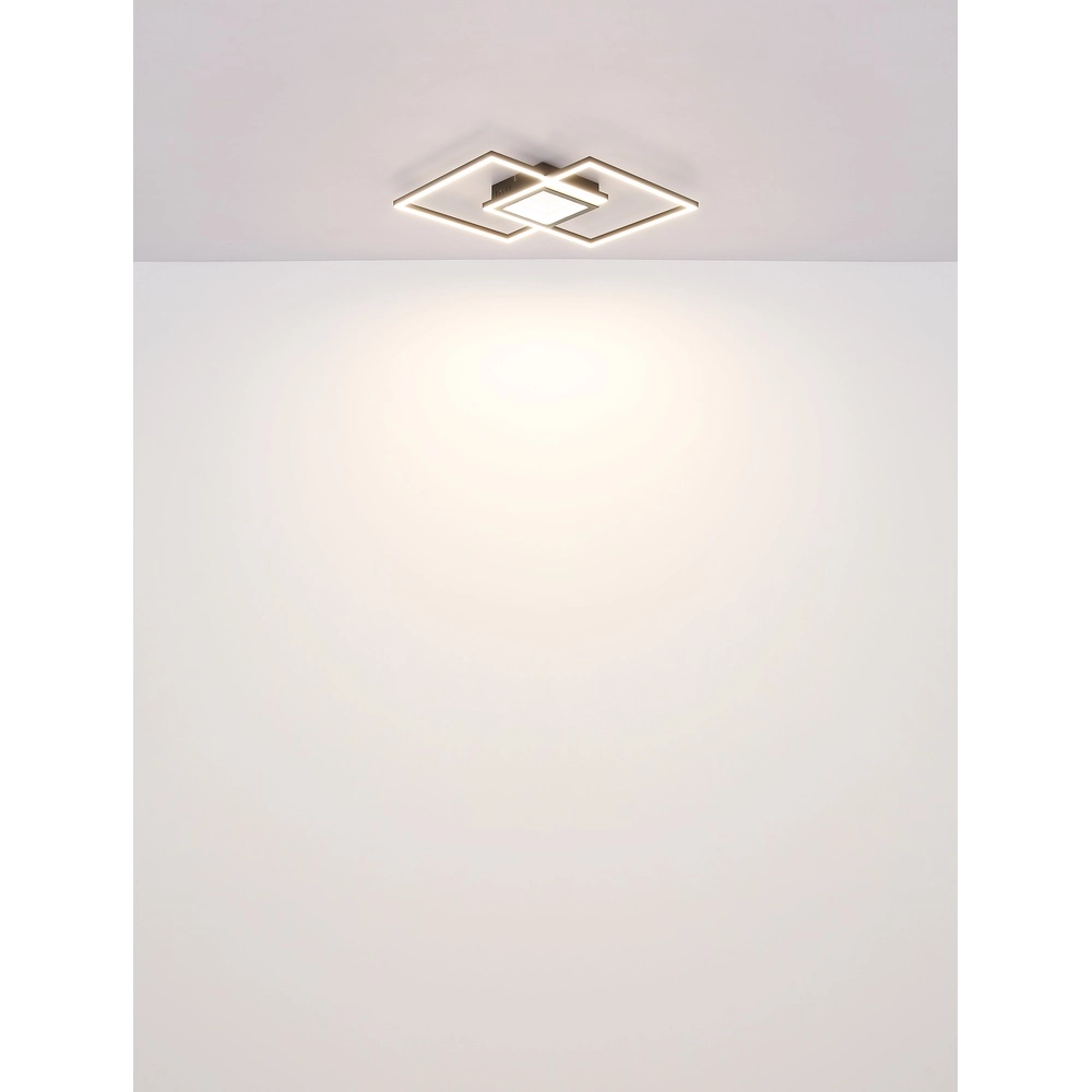 Moderne Deckenlampe Saunders Schwarzes Quadrat Globo 9007371475353