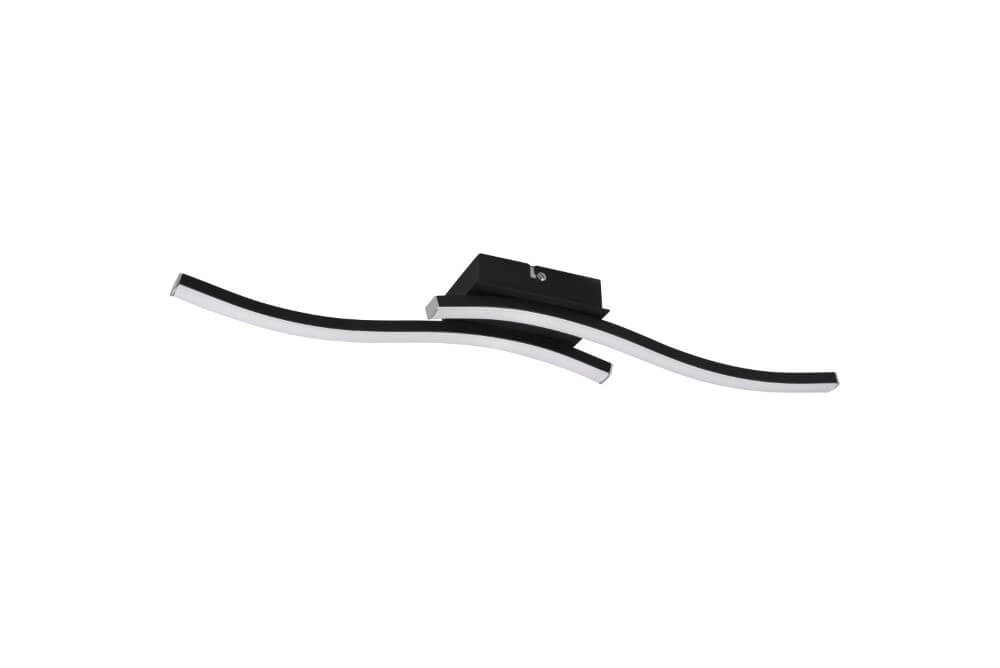 LED-Deckenleuchte Route 2-Licht-Schwarz 4000K Trio 4017807521719