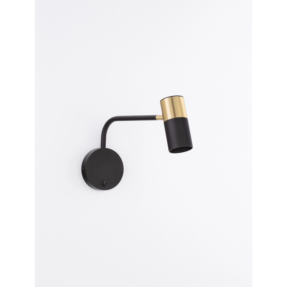 Wandleuchte Pongo schwarz mit gold Lyora 5212017441744